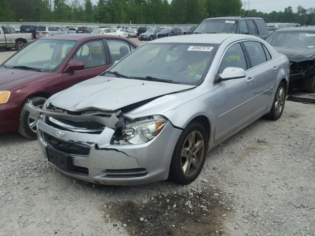 1G1ZC5EB2AF220477 - 2010 CHEVROLET MALIBU 1LT 银色 照片 2