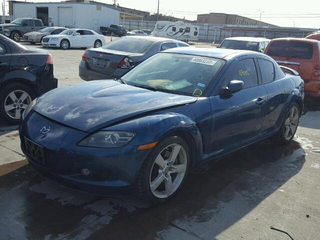 JM1FE173960207190 - 2006 MAZDA RX8 BLUE photo 2