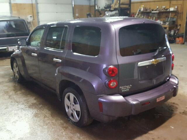 3GNDA13DX7S579656 - 2007 CHEVROLET HHR LS PURPLE photo 3