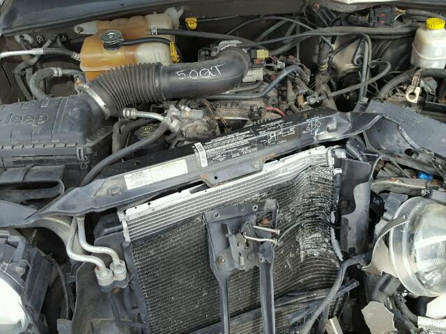 1J4GL48K64W326417 - 2004 JEEP LIBERTY SP BROWN photo 7