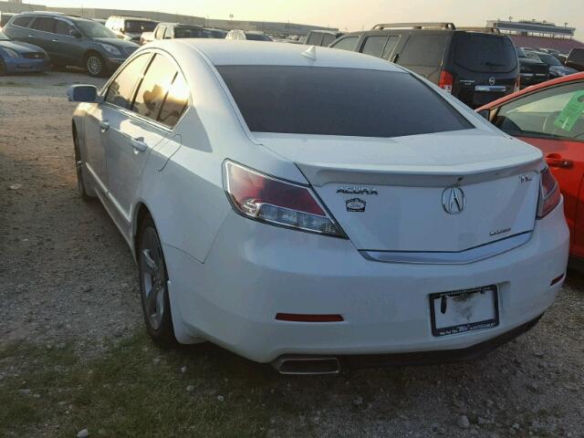 19UUA9F54CA001755 - 2012 ACURA TL WHITE photo 3