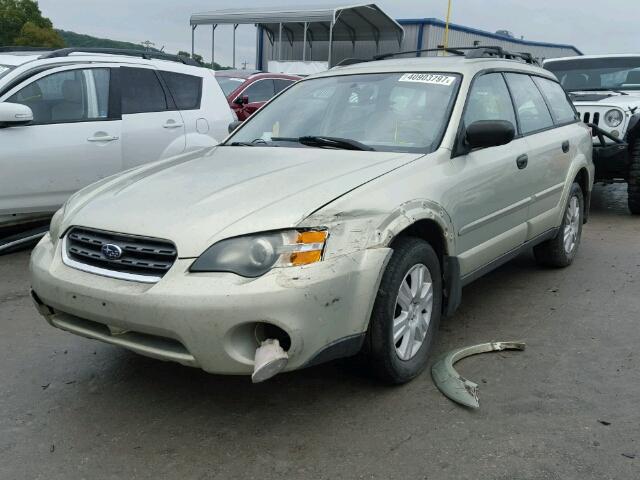 4S4BP61C557344840 - 2005 SUBARU LEGACY OUT GOLD photo 2