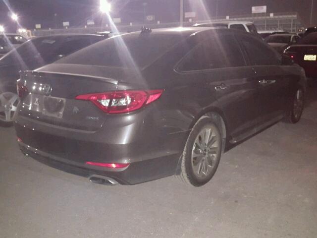 5NPE34AF8GH333695 - 2016 HYUNDAI SONATA SPO GRAY photo 4