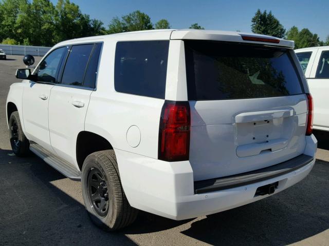 1GNLCDEC9JR157318 - 2018 CHEVROLET TAHOE POLI WHITE photo 3