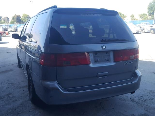 2HKRL18581H535814 - 2001 HONDA ODYSSEY LX GRAY photo 3