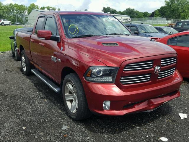 1C6RR7HT2DS533599 - 2013 RAM 1500 SPORT RED photo 1