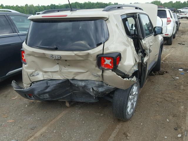 ZACCJABT0FPB63059 - 2015 JEEP RENEGADE L TAN photo 4