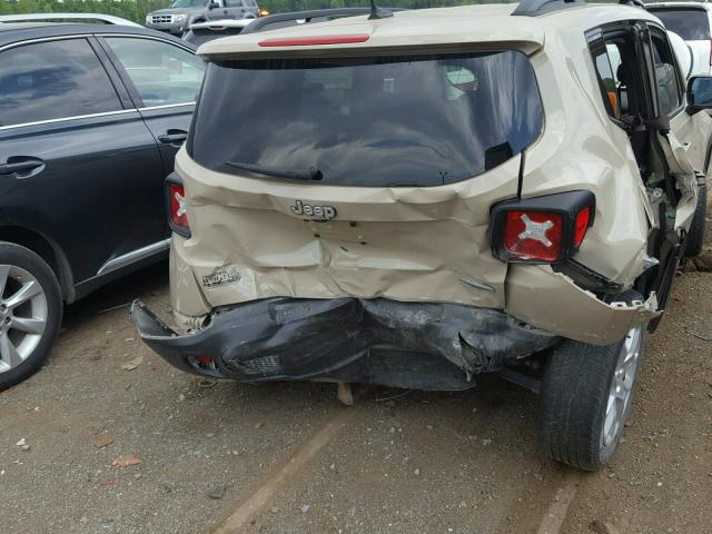 ZACCJABT0FPB63059 - 2015 JEEP RENEGADE L TAN photo 9