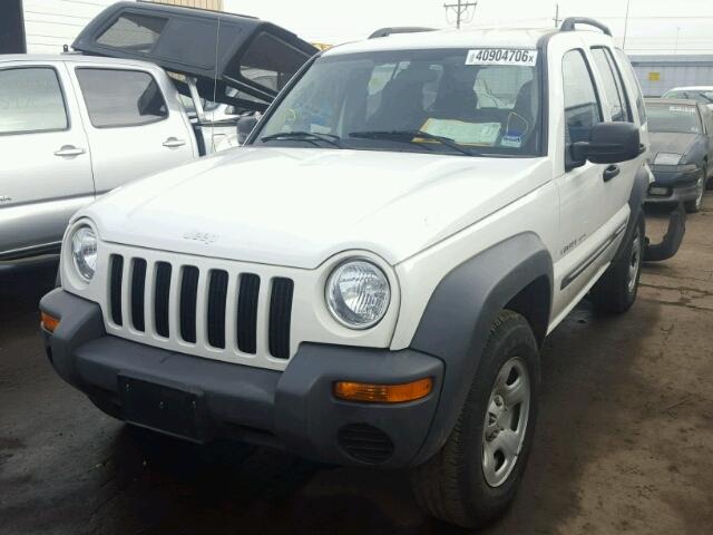 1J4GL48K83W529176 - 2003 JEEP LIBERTY SP WHITE photo 2