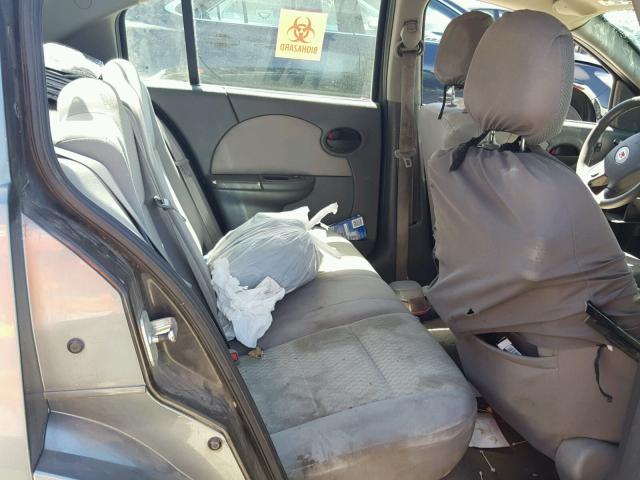 1G8AJ55F97Z166190 - 2007 SATURN ION LEVEL GRAY photo 6