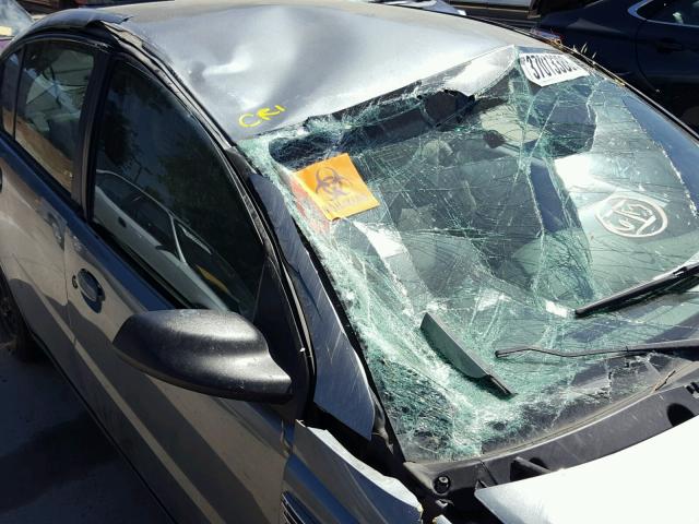 1G8AJ55F97Z166190 - 2007 SATURN ION LEVEL GRAY photo 9