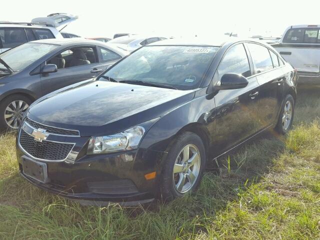 1G1PC5SB0E7300338 - 2014 CHEVROLET CRUZE BLACK photo 2