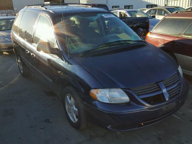 1D4GP45R06B588636 - 2006 DODGE CARAVAN SX BLUE photo 1