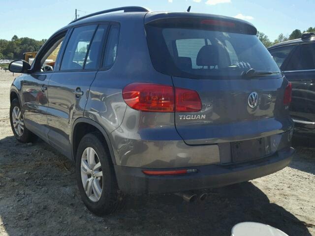 WVGAV7AX4GW616717 - 2016 VOLKSWAGEN TIGUAN GRAY photo 3