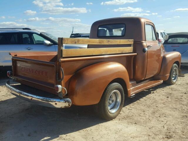 F0406CRF - 1952 CHEVROLET PICKUP BROWN photo 4