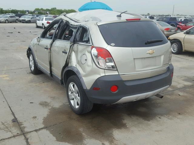 3GNAL2EK1DS640838 - 2013 CHEVROLET CAPTIVA LS 棕色 照片 3