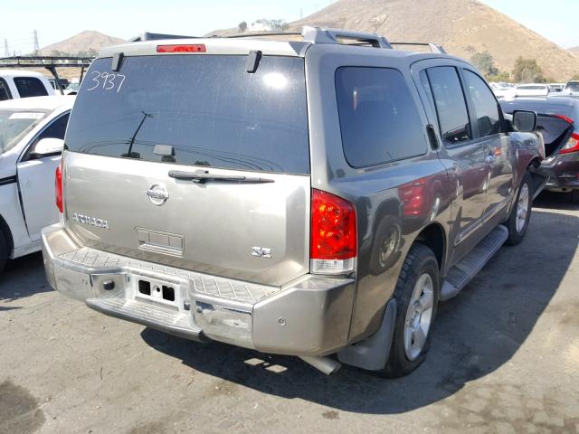 5N1AA08A27N723937 - 2007 NISSAN ARMADA SE GRAY photo 4