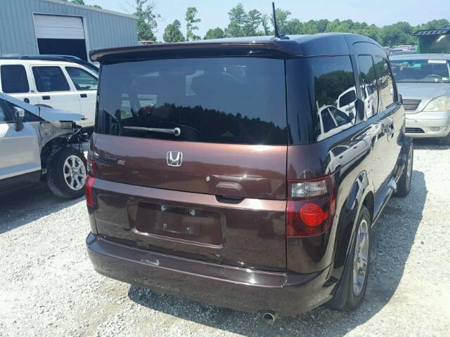 5J6YH18907L007974 - 2007 HONDA ELEMENT SC PURPLE photo 4