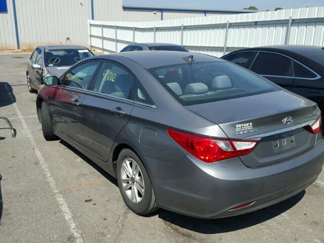 5NPEB4AC9CH502352 - 2012 HYUNDAI SONATA GLS SILVER photo 3