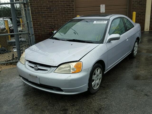 1HGEM22042L099816 - 2002 HONDA CIVIC EX ვერცხლისფერი ფოტო 2