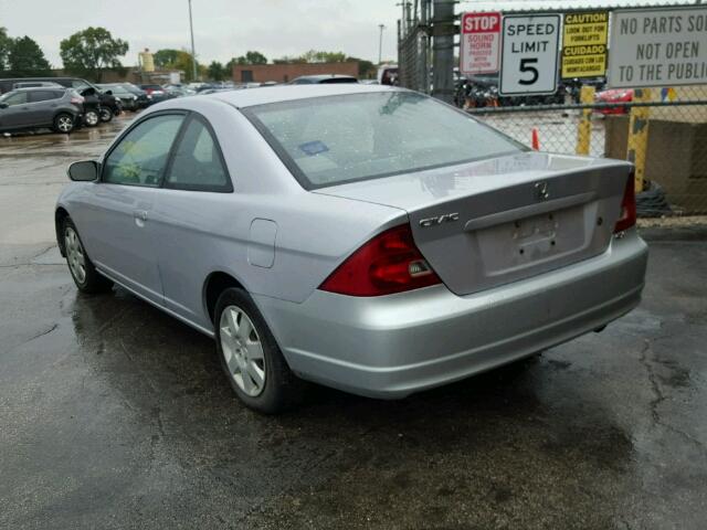 1HGEM22042L099816 - 2002 HONDA CIVIC EX ვერცხლისფერი ფოტო 3