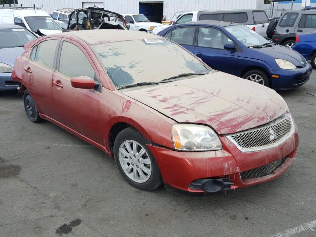 4A32B2FF1CE016190 - 2012 MITSUBISHI GALANT FE RED photo 1