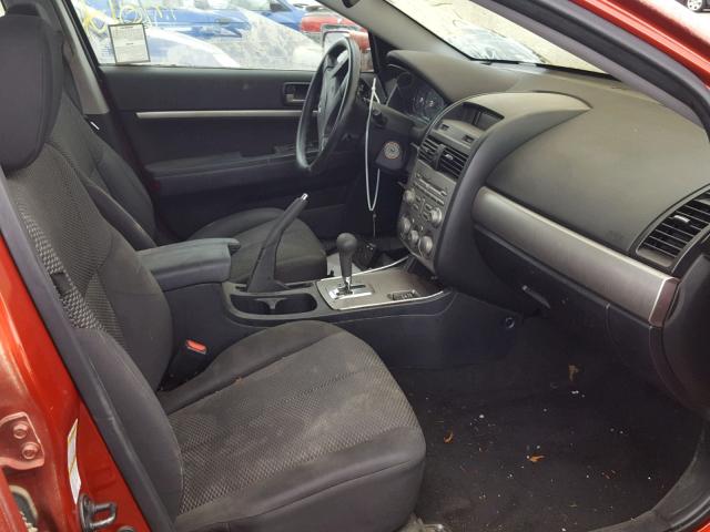 4A32B2FF1CE016190 - 2012 MITSUBISHI GALANT FE RED photo 5