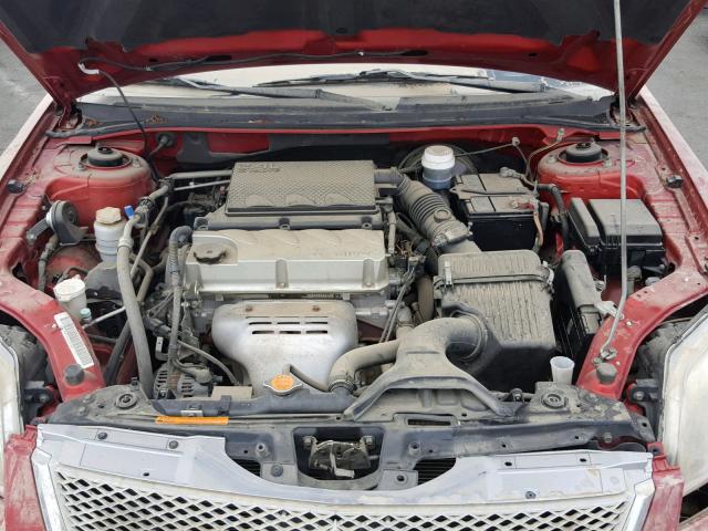 4A32B2FF1CE016190 - 2012 MITSUBISHI GALANT FE RED photo 7