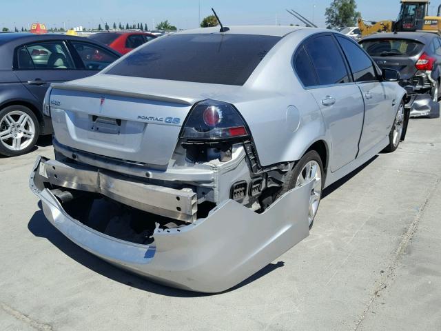 6G2EP57W29L306225 - 2009 PONTIAC G8 GXP SILVER photo 4