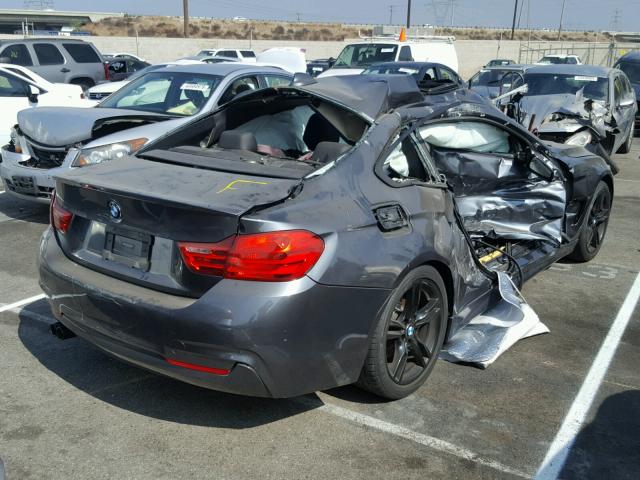 WBA3N7C52FK223875 - 2015 BMW 428 I CHARCOAL photo 4