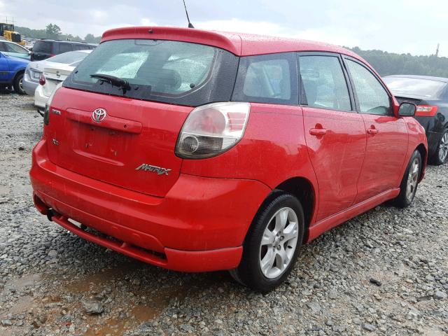 2T1KR32E85C456124 - 2005 TOYOTA COROLLA MA RED photo 4