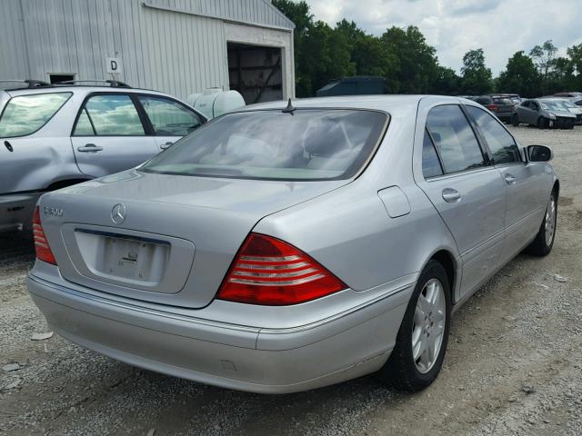 WDBNG75J03A342038 - 2003 MERCEDES-BENZ S 500 SILVER photo 4