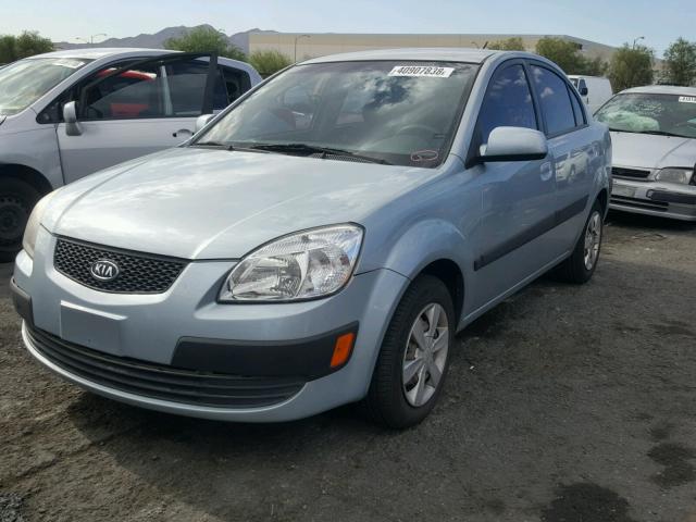 KNADE123266045962 - 2006 KIA RIO BLUE photo 2