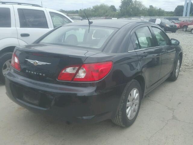 1C3LC46K48N120276 - 2008 CHRYSLER SEBRING LX BLACK photo 4