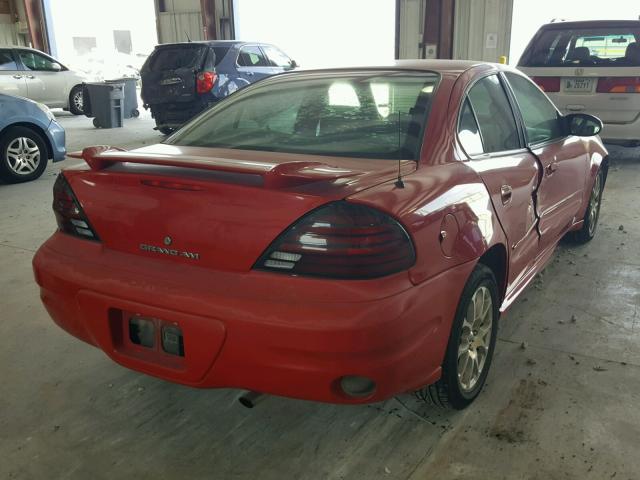 1G2NE52F94C256538 - 2004 PONTIAC GRAND AM S Qırmızı foto 4