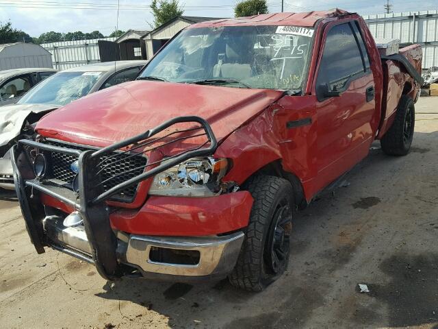 1FTPX14524NA25125 - 2004 FORD F150 RED photo 2