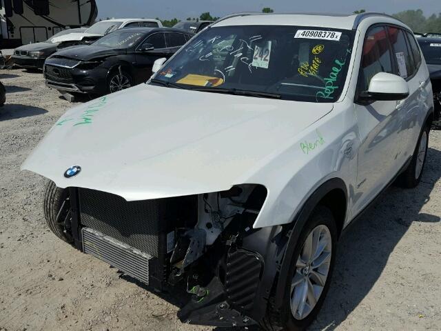 5UXWZ7C32H0V92493 - 2017 BMW X3 SDRIVE2 WHITE photo 2