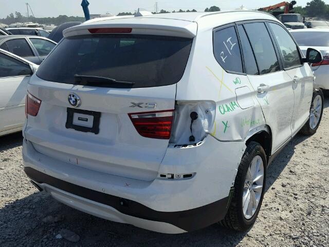 5UXWZ7C32H0V92493 - 2017 BMW X3 SDRIVE2 WHITE photo 4