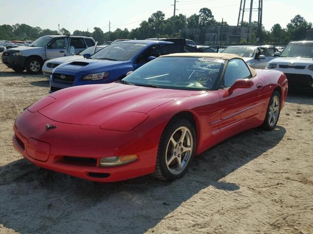 1G1YY32G725126068 - 2002 CHEVROLET CORVETTE RED photo 2