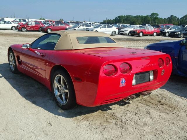 1G1YY32G725126068 - 2002 CHEVROLET CORVETTE RED photo 3