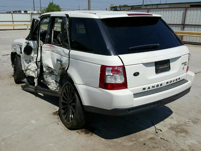 SALSK25439A206133 - 2009 LAND ROVER RANGE ROVE WHITE photo 3