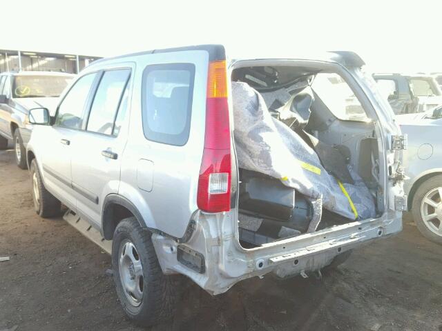 JHLRD68473C006907 - 2003 HONDA CR-V LX SILVER photo 3