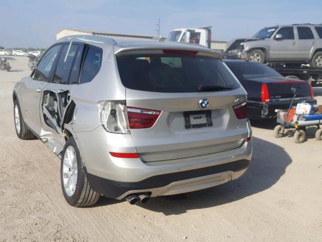 5UXWZ7C57H0U45619 - 2017 BMW X3 SDRIVE2 TAN photo 3