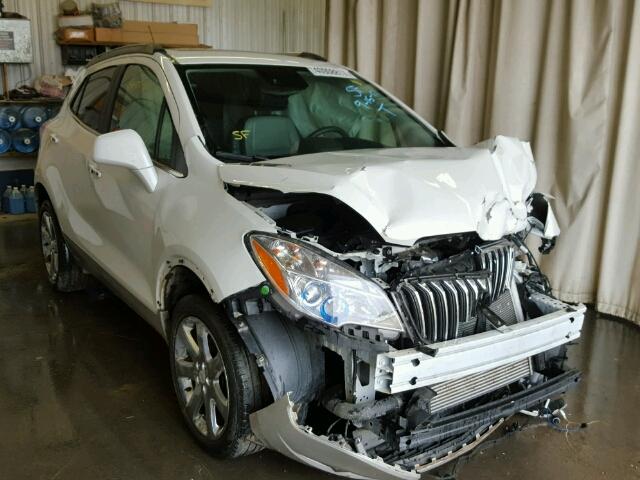 KL4CJHSB0DB090780 - 2013 BUICK ENCORE WHITE photo 1