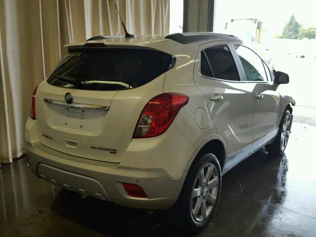 KL4CJHSB0DB090780 - 2013 BUICK ENCORE WHITE photo 4