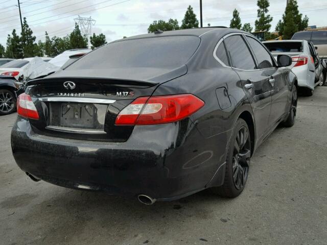 JN1BY1AP5BM323266 - 2011 INFINITI M37 BLACK photo 4