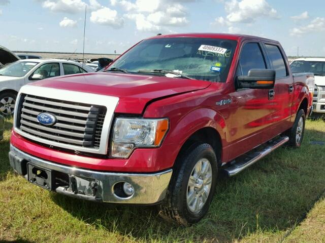 1FTEW1C8XAFB87399 - 2010 FORD F150 RED photo 2