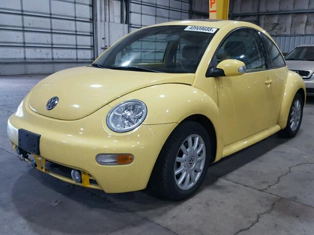 3VWCK31C94M411799 - 2004 VOLKSWAGEN NEW BEETLE 黄色 照片 2