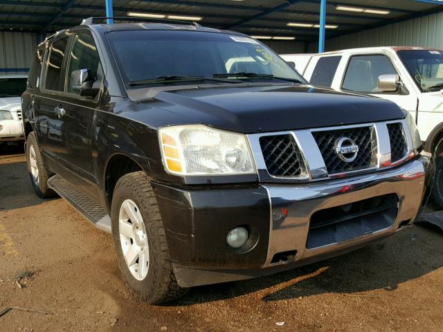 5N1AA08B54N714606 - 2004 NISSAN ARMADA SE BLACK photo 1