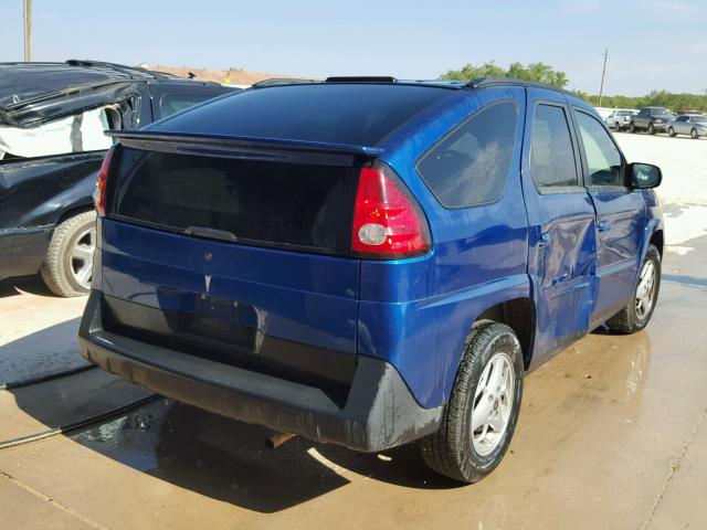 3G7DA03E83S568546 - 2003 PONTIAC AZTEK BLUE photo 4